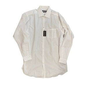 Michael Kors Solid White Button Down Shirt NWT Size 17